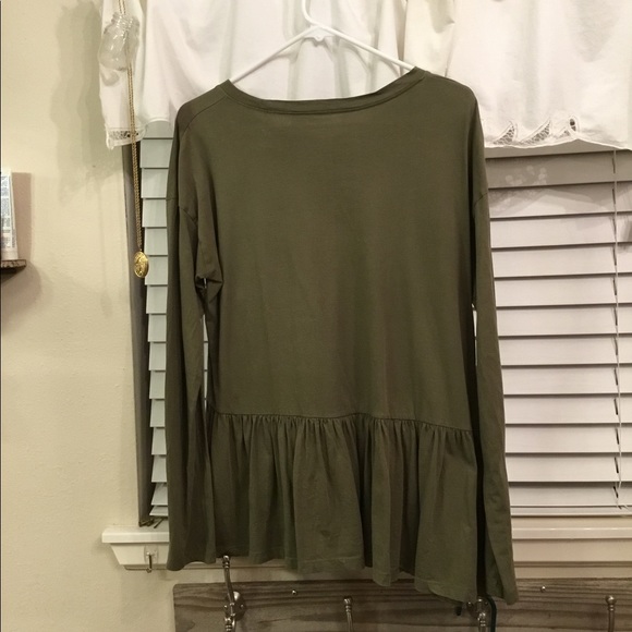 Republic Denim Peplum Shirt - Picture 2 of 3